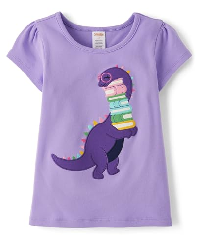 Image of Gymboree Girls' and Toddler Embroidered School T-Shirt