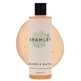 Bramley Bubble Bath (250ml), Lavender Bath Soak with Geranium & Sweet Orange Essential Oils, Vegan Natural Bubbles to Gently Cleanse & Soften