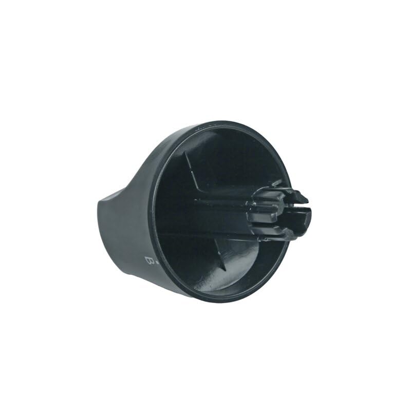 LUTH Premium Profi Parts Knebel Programmwahl Schwarz kompatibel mit Zanker 152738010/7 für Geschirrspüler