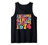 Photo Gallery awesome since september 1974 48 years retro 48th birthday canotta Photo Gallery awesome since september 1974 48 years retro 48th birthday canotta