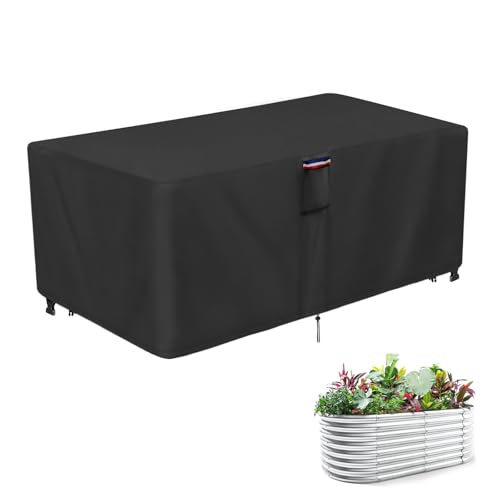 Agustone 6x3 FT Raised Garden Bed Cover - Heavy Duty Frost Cover for Outdoor Winter Frost Cold Weather Plant Freeze Protection Covers, Black 73' x 37' x 25'