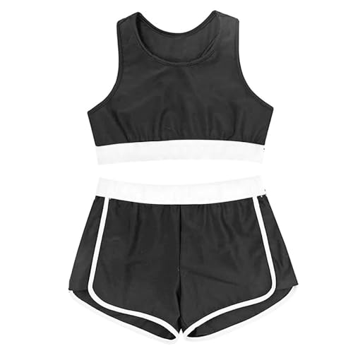 Children's Casual Sportswear Two Swimsuit Vest + Shorts 2 Girls' Sports Simple Swimsuit Girls Bathing Suits 7-162