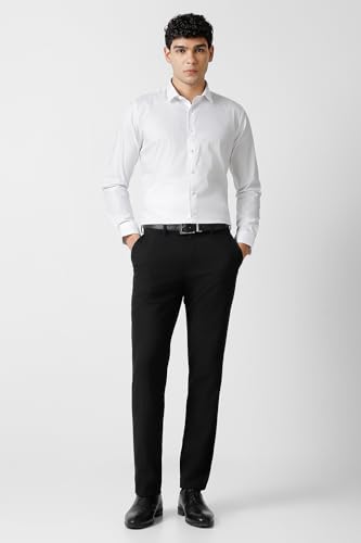 Image of Van Heusen Formal Slim Fit Shirt for Men | Solid | High Stretch Cotton Lycra | Full Sleeves | Ease of Movement
