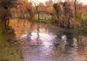 Peinture à l'huile Frits Thaulow - Le cadeau artistique idéal pour une crémaillère ou un anniversaire