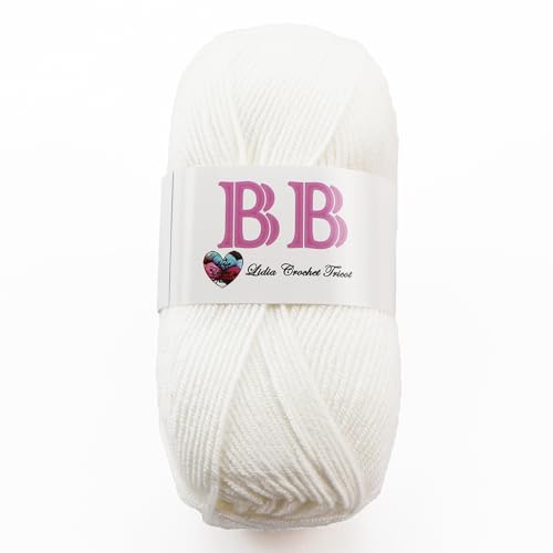 BB- hilo de lana bebé anti-pilling, lana acrílico, hilo de tejer, hilo de ganchillo (100 gr/ovillo ; 16 colores) (empresa española/envío desde España) (01)