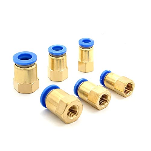 20 stücke Pneumatische Stecker Innengewinde gerade durch schnelle Steckverbinder PCF8-02. Schneller Stecker 10-02 Kupferverbinder Trachea-Anschluss (Color : Quick Connector, Size : PCF12-04)
