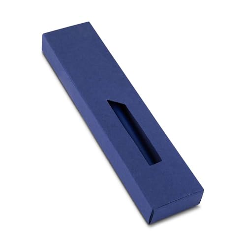 Kit 10 Estojos de Papelão Premium para 1 Caneta – Embalagem Presenteável, Ideal para Revenda, Presentes (Azul)