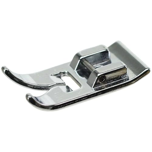 Image of ZENITH Zig Zag Foot Pressure Foot Snap on Type for Automatic Electric Low Shank Sewing Machines Suitable for Usha Janome Brother Singer etc Steel Finish (Zig Zag Foot)