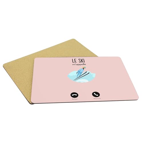 Sets de table en liège rose grand format lot de 4 haute protection - 5