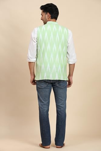 Image of SKAVIJ Men's Casual Nehru Jacket Business Vests Lightweight Waistcoat Slim Fit Suit Vest