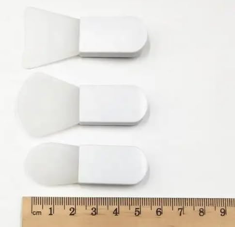 Miniatura 2 de ZA&OL 3 modelos diferentes de Cepillos aplicador cosmético de base de arcilla líquida Facial, vegano blanco de 2.4 in de silicona corto. Mini