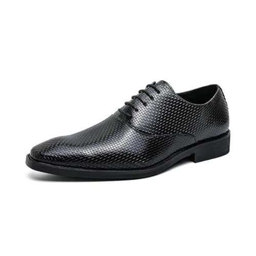 Men's Classic Dress Shoes Comfortable Lace-up Derby Shoes Formal Business Wedding Oxford Shoes