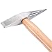 uxcell 10 Oz Welding Chipping Hammer Steel Tack Hammer Electrician's Hammer with Wooden Handle for Removing Repairing
