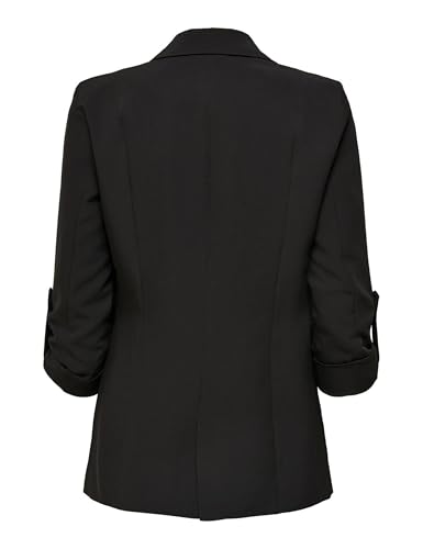 ONLY Damen Blazer ONLKayle Orleen Sakko mit Dreiviertel-Ärmeln 15218743 Black 42