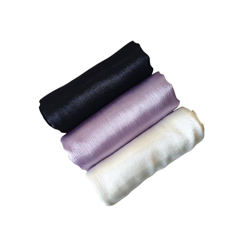 Image of Premium Muna Satin Hijab | Pack of 3 | 200 cm x 70 cm | Elegant Choice for All Occasions - Parties, Weddings & Festivals |
