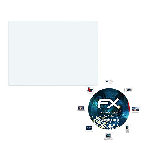 atFoliX Antichoque Película Protectora Compatible con GoPro LCD Touch BacPac Protector Película, Ultra Clara y Que Absorbe los Golpes FX Película Protectora (3X)