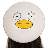 Anime Gintama Elizabeth Duck French Beret Embroidery Cartoon Cosplay Vintage Artist Hat Classic Cap for Women Halloween Decor Xmas Gift White