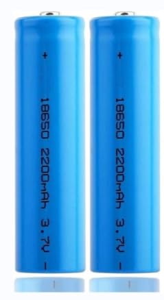valuoso 2Pack 18650 3.7V 2200mAh ICR 8.14wh Lithium li-ion Rechargeable Battery for LED Flashlight, Headlamps, Doorbells, RC Cars (Button Top,67mm*18mm)