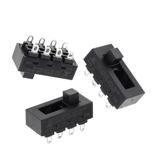Interrupteur DIP coulissant 12A 250V LQ-103H à 3 positions et 8 broches pour sèche-cheveux