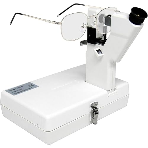 SJXHPLBX Lensómetro Manual De Mano De 30 W, Lensómetro De Optometría con Lentes HD, Escala Precisa, Diámetro De Lente 20-80 Mm, para Tiendas De Óptica, Salas De Optometría, Optometría Doméstica