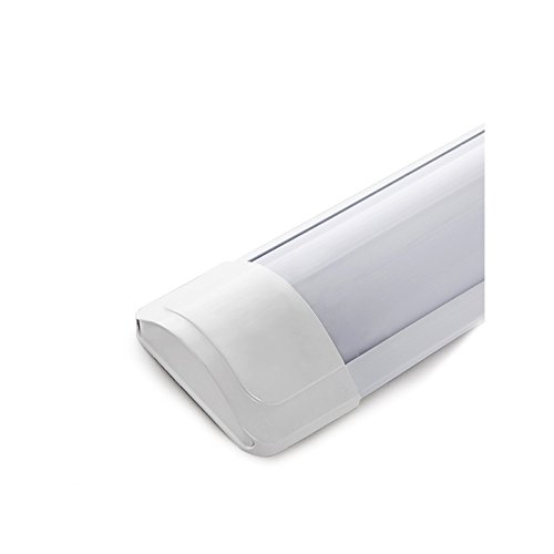 Greenice | Luminaria LED Lineal Superficie 600Mm 18W 1800Lm 30.000H | Barra LED | Fluorescente LED | Ideal para Pasillo, Salon, Cocina y Dormitorio | Blanco Natural Cover