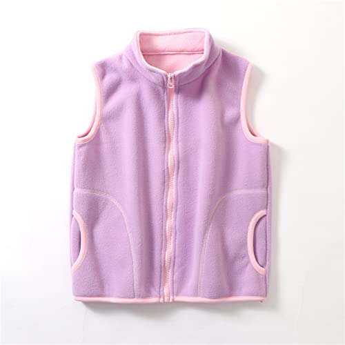 Betadog Little Boys Fleece Lined Vest Cute Cartoon Patterns Zipper Closure Sleeveless Jacket Thick (Pink, 4-5 Years)2