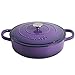 Crock-Pot Artisan Enameled Cast Iron Braiser W/Lid, 5 Quart, Lavender Purple