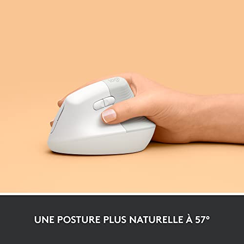 Souris ergonomique verticale sans fil silencieuse Logitech Lift Bluetooth