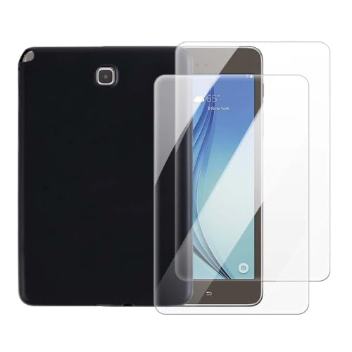 Funda Galaxy Tab A 8.0 2015 negra con cristal templado antigolpes