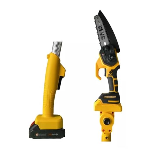 Mini Motosserra Extensível, Motosserra com Altura Regulável, Motosserra Podadora, Longo Alcance, Motosserra a Bateria, Motosserra Sem Fio