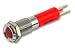 Cml Innovative Technologies Led Panel Mount Indicator, Satin Chrome Bezel, Red, 8 Mm, 12 Vdc, 20 Ma, 1.3 Mcd, Not Rated Rohs Compliant: Yes - 19010250