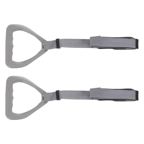 Anillas gimnásticas para fitness con correas ajustables gris