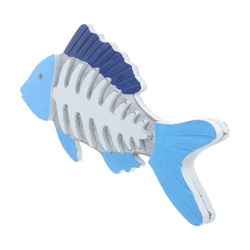 Poisson os de poisson décoration murale bois PAMINGONO style méditerranéen salon 3D