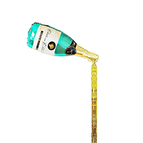 Xiton Champagne Cup Ballon accessoireset van aluminium, folie, luchtballonnen, feestjes, verjaardagsdecoratie, voor bruiloften, feestelijke decoraties (champagnegesneden) Small Rode wijn