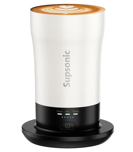 Supsonic - 14oz Heated Coffee Mug, Self-Heating Travel Mug with 3-Temp Settings, Insulated Stainless Steel Constant Temperature Heating Mug for Beverage, Smart Heating Portable Coffee Mug | S1