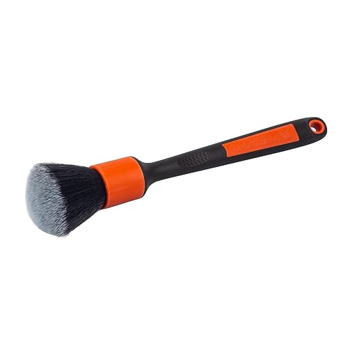 Maxshine Universal Red Ultra Soft ESS Detailing Brush Combo, 2-Piece Set | Ultra Soft Bristles, Non-Slip Handle, Chemical Resistant | Ever So Soft Precision Cleaning for Auto Interior & Exterior