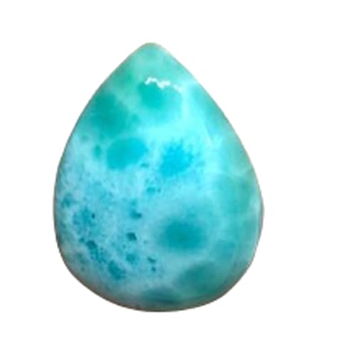 Larimar pierre naturelle poire 20x15x6mm cabochon en vrac pour bague et pendentif DIY