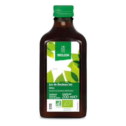 WELEDA Jus de Bouleau – Complément Alimentaire Bio à l’Extrait de Feuilles de Bouleau, Contribue à Favoriser l'Elimination Naturelle, Détox Minceur...