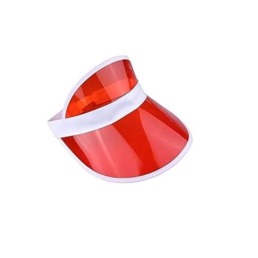 Boolavard Visiera Parasole Cappelli Berretto Sport Beach Tennis Golf Copricapo per Donna Uomo (Rosso)