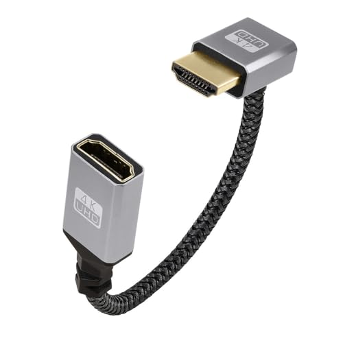 KKM-���u�V���[0.15m 0.3m 0.5m�Z��HDMI �P�[�u���C4k /1080PHDMI �����P�[�u��, HDMI 1.4�I�X-���X 90�xL���^���E����HDMI �����P�[�u�� ����HDMI�ϊ�4K 60Hz HDMI 1.4�P�[�u�� (4K��L