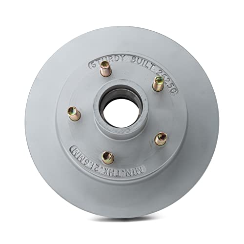 Sturdy Built Replacement Boat Trailer Integral Disc Brake Rotor Fits Kodiak and Deemaxx 5 Bolt 10"