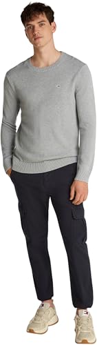 Tommy Jeans Herren TJM Slim Essntls C-Neck Sweater Dm0dm18370, Grey (Grey Htr), S – Ansicht 5