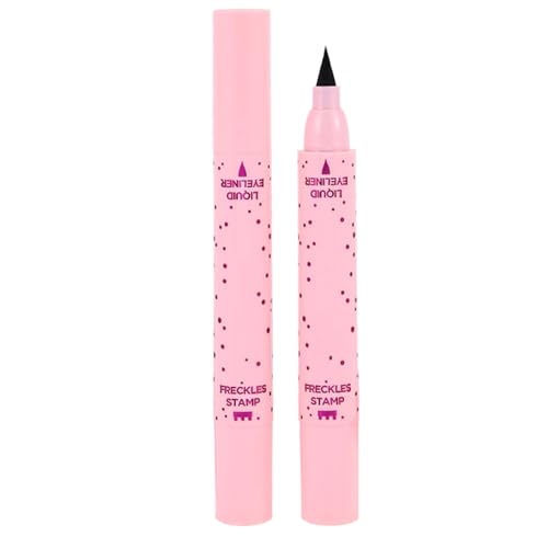 Celuicion Pecas impermeable – Lápiz de micropigmentos resistente al agua 2 en 1 – Sello de maquillaje de larga duración efecto delineador de ojos, accesorio diario para mujeres y niñas