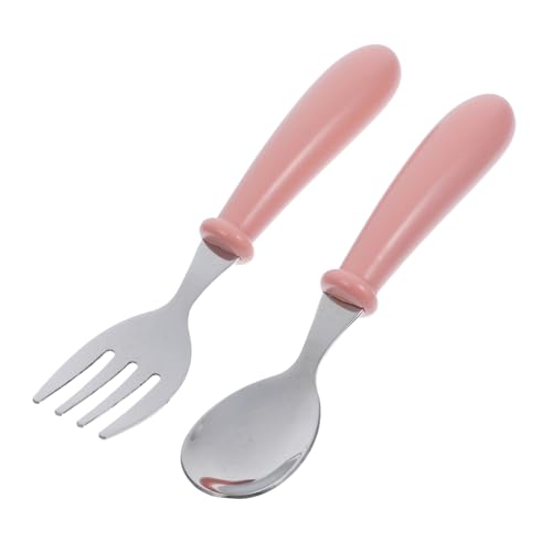 Abaodam Baby Silverware Set Forks and Kids Utensils Compact Storage Box Included