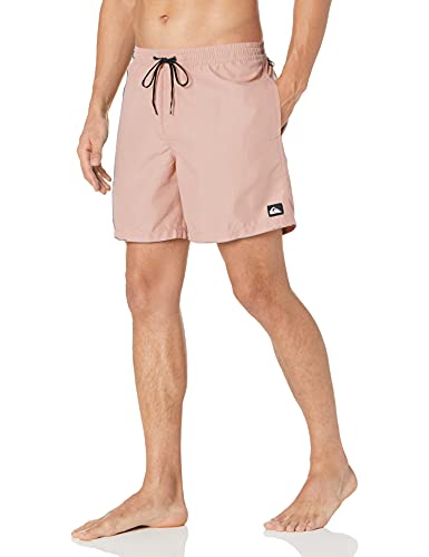 Quiksilver Men's Standard Swim Trunk Boardshort, Soft Pink Everyday Volley 17, L