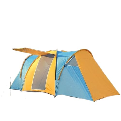 Carpa de camping portátil para 6-9 personas azul miniatura 1