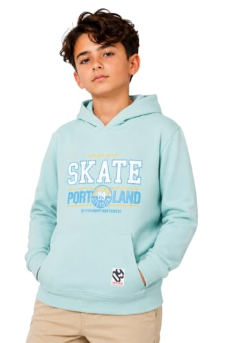 Alan Jones Clothing Boys Hoodies with Text Print | Casual Pullove...