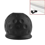 Breite Anwendungen: Dieser schwarze Gummikugelschutz ist für die meisten Fahrzeuge geeignet.