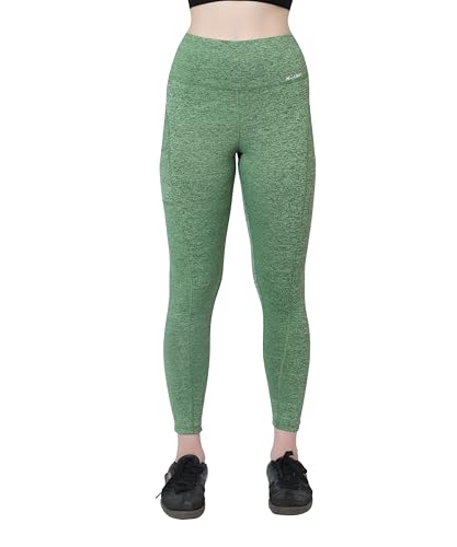 Image of Glamoras Women Polyester Spandex High Waist Gym Legging with Side Pocket, 4-Way Stretch, Squat-Proof, Moisture-Wicking Yoga Pants, Workout Tights for Running, Gym, Fitness, Training, Yoga & Activewear