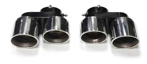 Embouts d'échappement en fibre de carbone argent pour BMW X5 G05